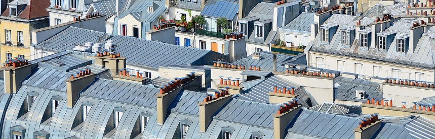 Photo aérienne des toits de Paris